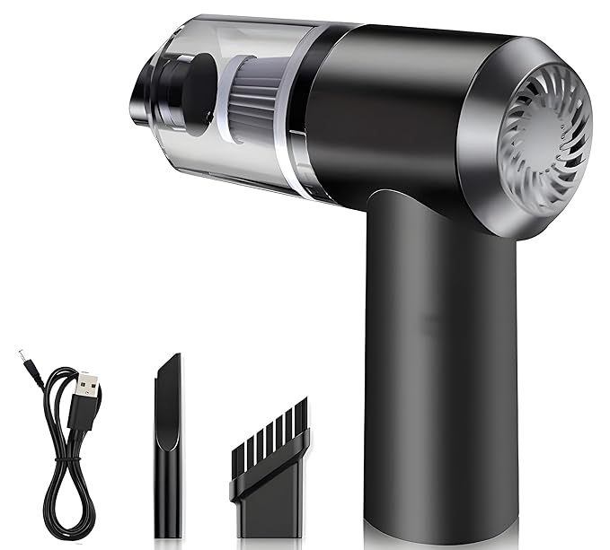 2 in 1 Wireless Handheld Vacuum Cleaner 120W | USB Rechargeable for Home & Car