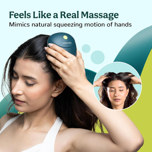 Portable USB Scalp Massager | Stress Relief & Hair Stimulation with 7-Day Power