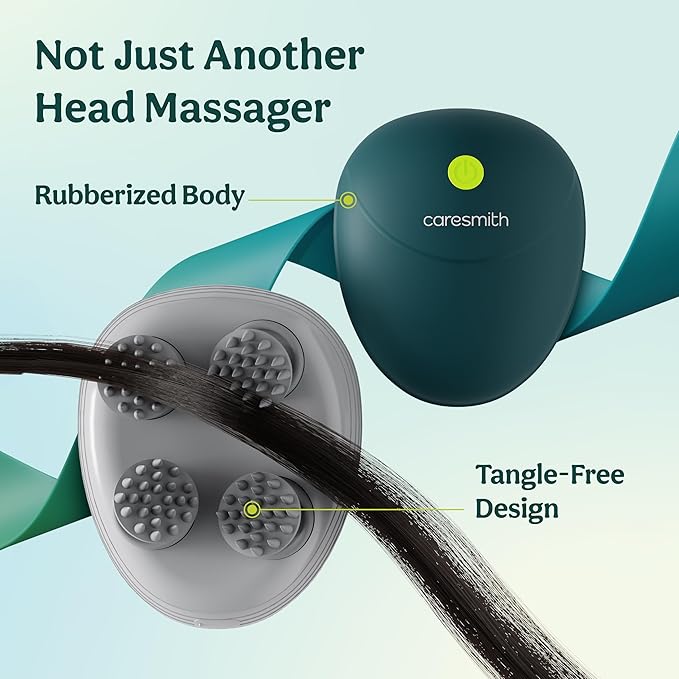 Portable USB Scalp Massager | Stress Relief & Hair Stimulation with 7-Day Power